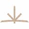 Ekena Millwork Alberta Smooth Timber Gable Bracket, Douglas Fir, 96"W x 56"H x 3 1/2"D x 5 1/2"F, 14/12 Pitch GBW096X56X0406ALB00SDF - alternate 1